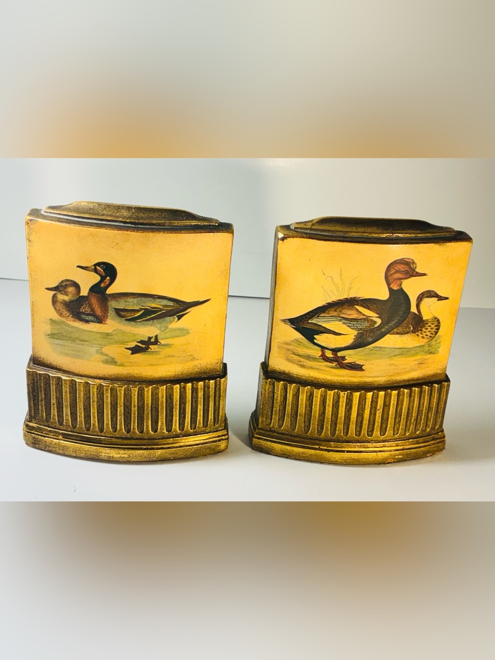 Vintage Duck Book Ends